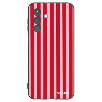 Picasee silikonový černý obal pro Samsung Galaxy A17 5G - Lines red
