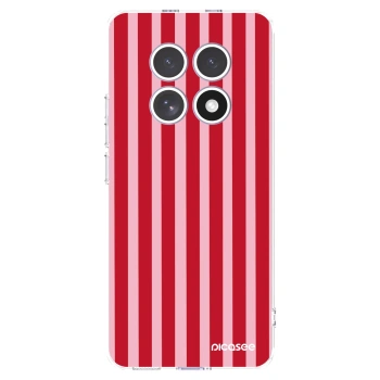 Picasee silikonový průhledný obal pro Xiaomi Redmi Note 15 4G - Lines red