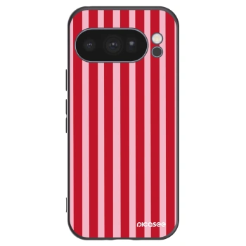 Picasee silikonový černý obal pro Google Pixel 10 Pro - Lines red