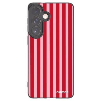 Picasee silikonový černý obal pro Samsung Galaxy S26+ - Lines red