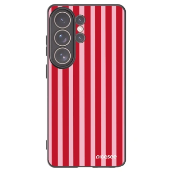 Picasee silikonový černý obal pro Samsung Galaxy S26 Ultra - Lines red