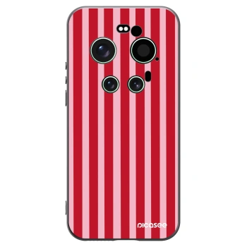 Picasee silikonový černý obal pro Xiaomi 17 Ultra - Lines red