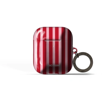 Obal pro Apple AirPods 1 - Lines red