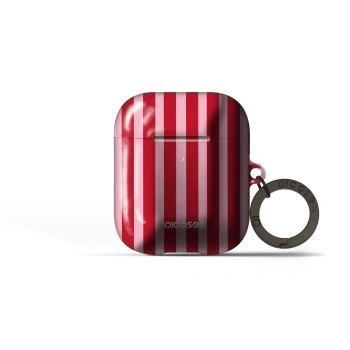 Obal pro Apple AirPods 2 - Lines red