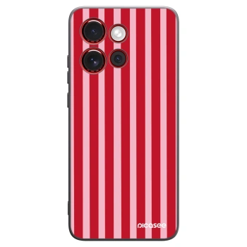 Picasee silikonový černý obal pro Motorola Edge 60 Neo 5G - Lines red