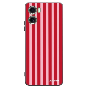 Picasee silikonový černý obal pro Motorola Moto G06 - Lines red