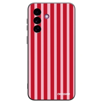 Picasee silikonový černý obal pro Samsung Galaxy A37 - Lines red