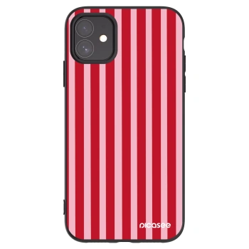 Picasee silikonový černý obal pro Apple iPhone 11 - Lines red