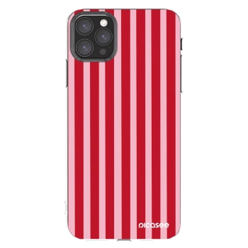 Picasee silikonový průhledný obal pro Apple iPhone 11 Pro Max - Lines red
