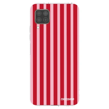 Picasee silikonový průhledný obal pro Huawei P40 Lite - Lines red