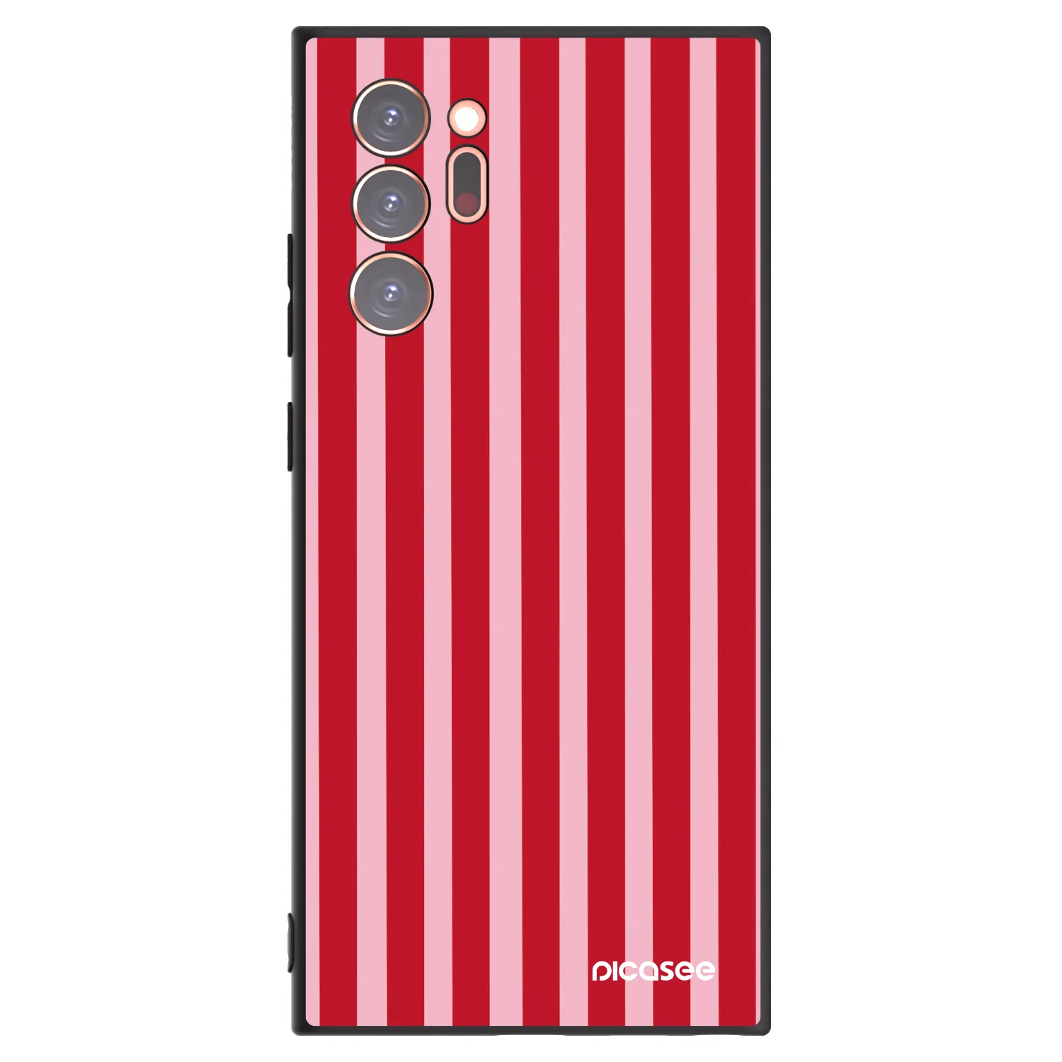 Picasee silikonový černý obal pro Samsung Galaxy Note 20 Ultra - Lines red
