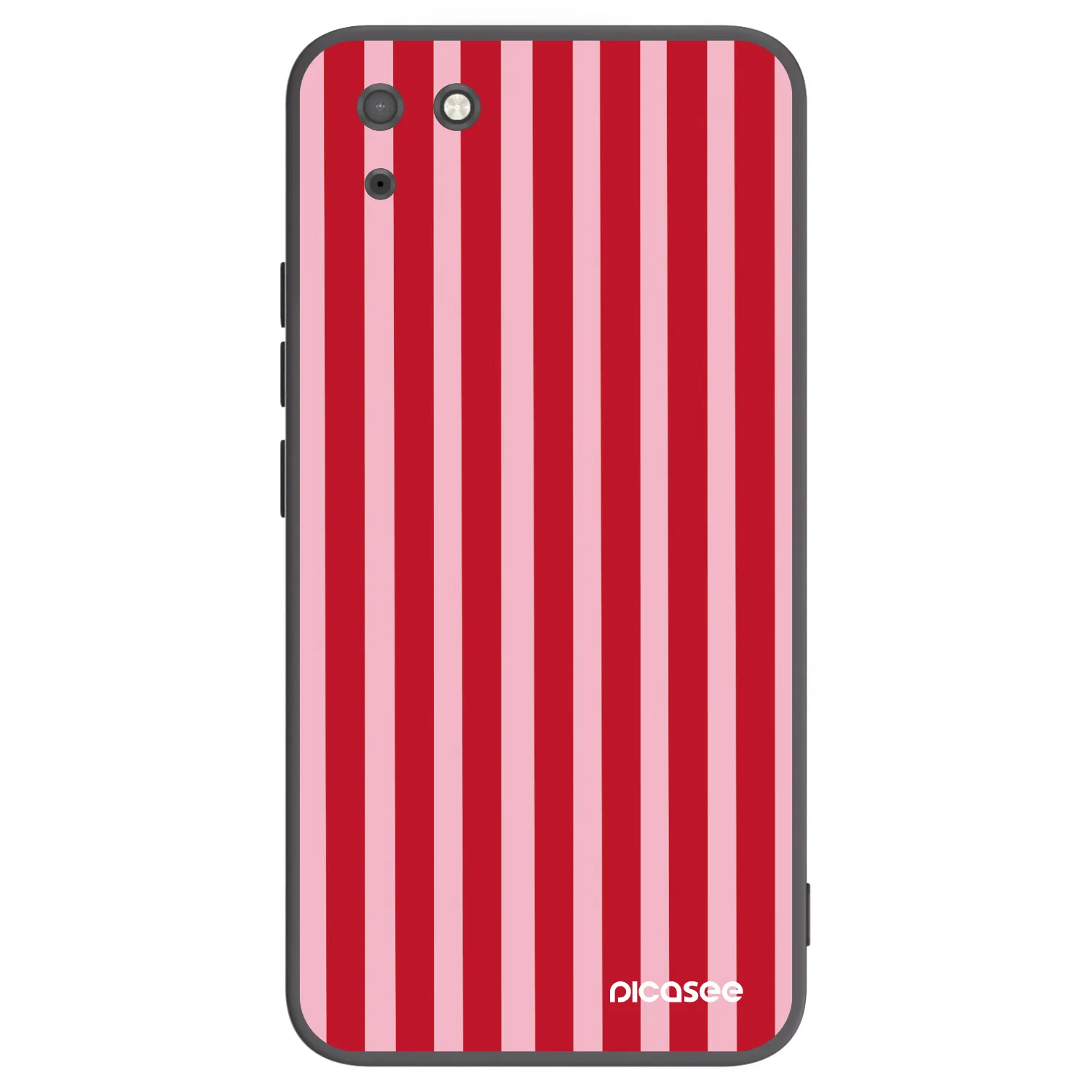 Picasee silikonový černý obal pro Huawei Y5P - Lines red