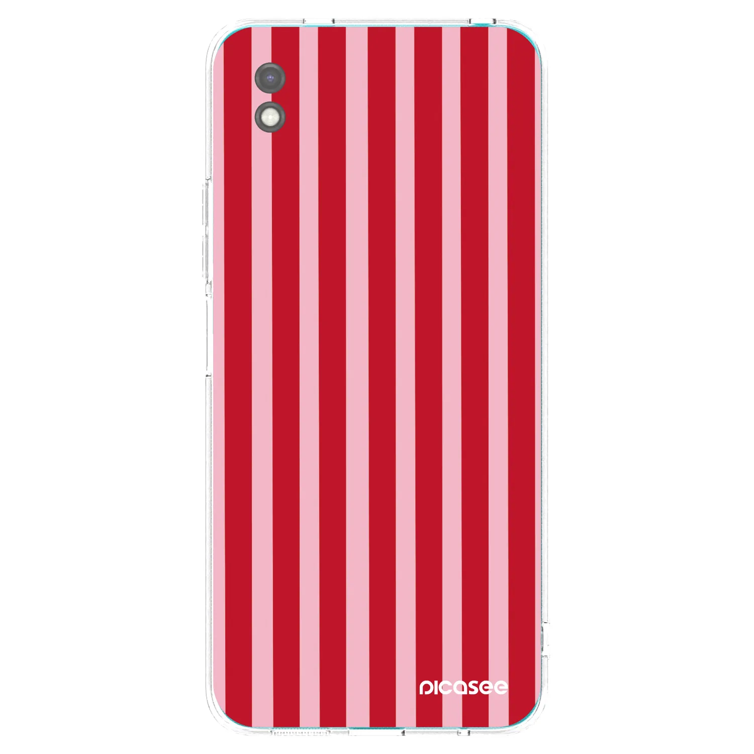 Picasee silikonový černý obal pro Xiaomi Redmi 9A - Lines red