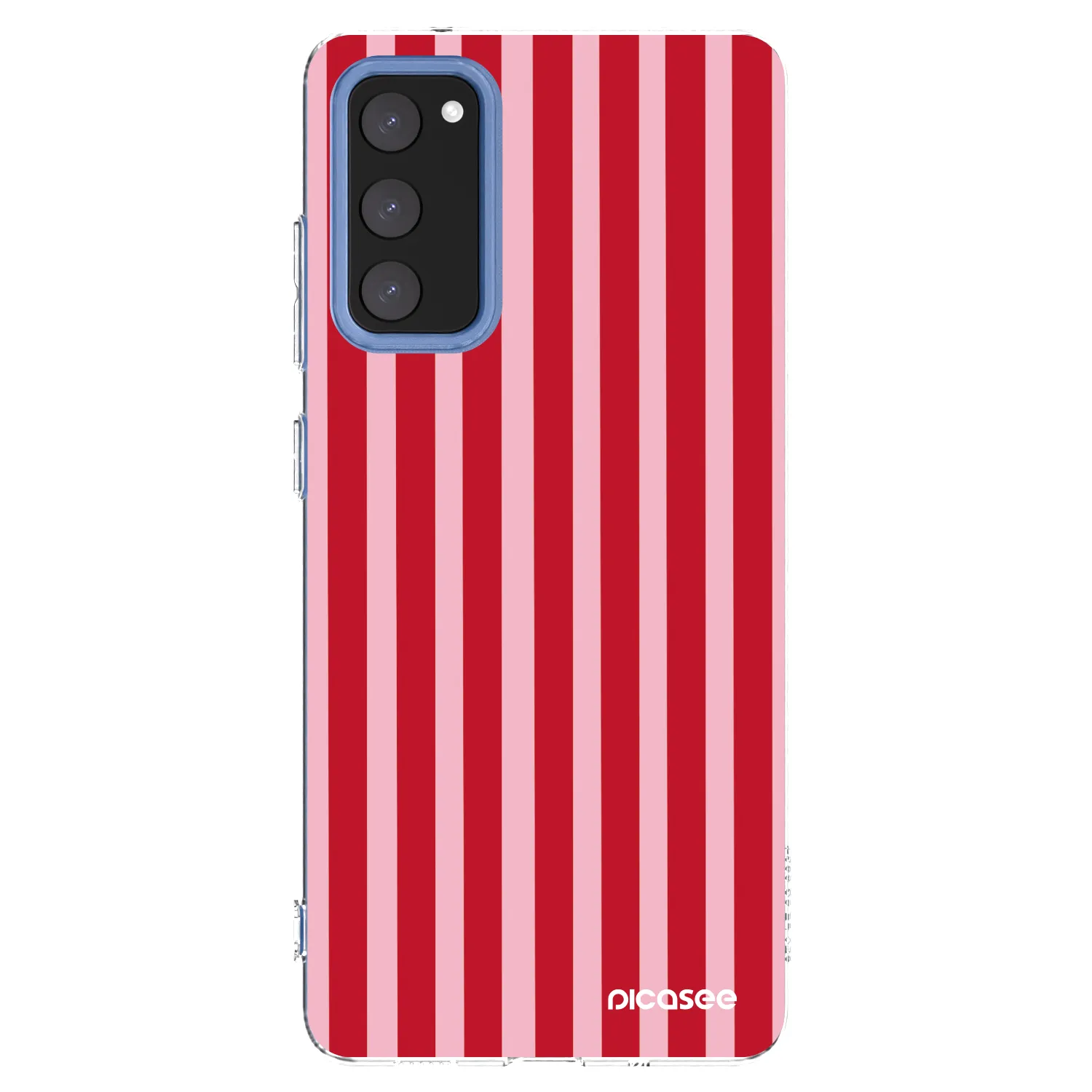 Picasee silikonový průhledný obal pro Samsung Galaxy S20 FE - Lines red