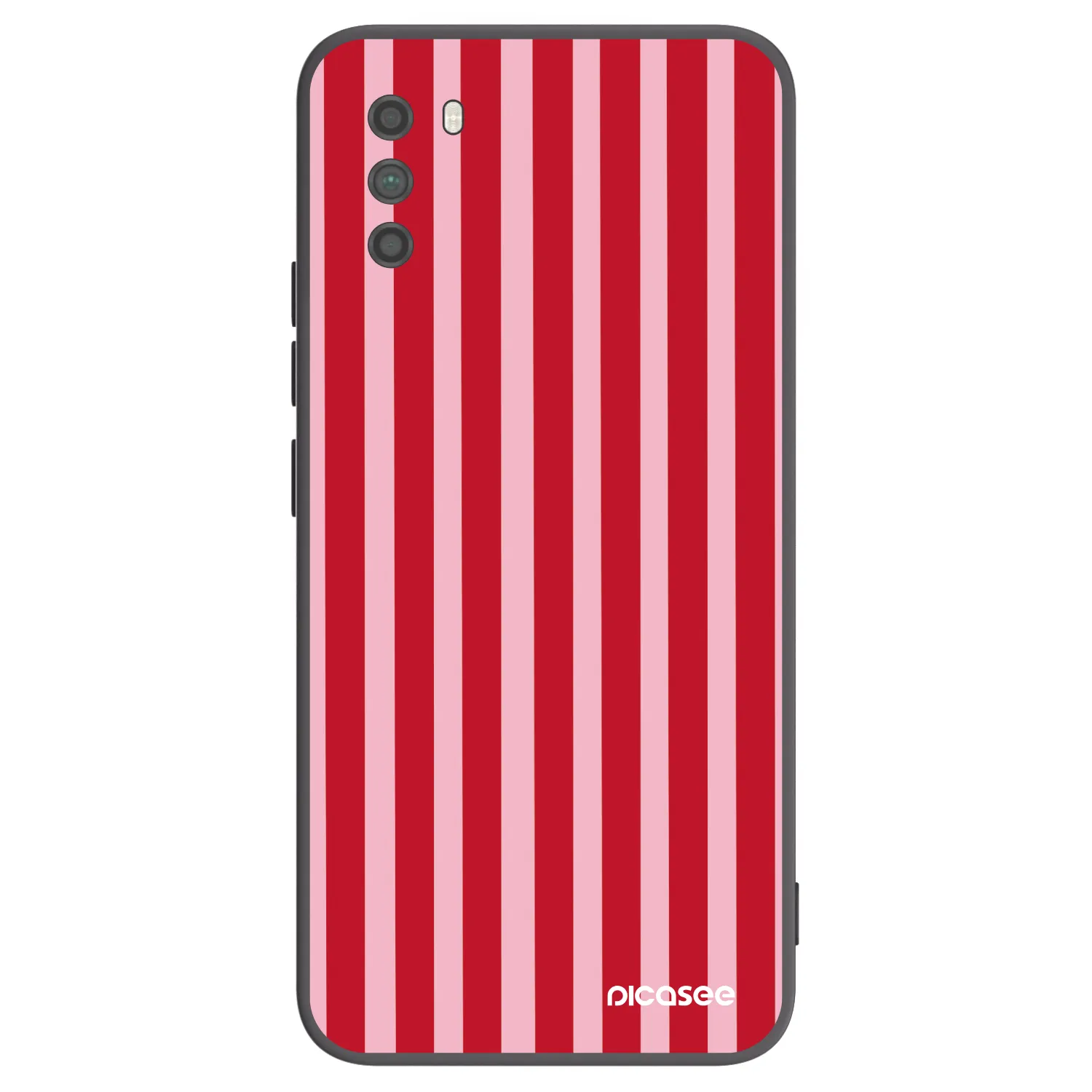 Picasee silikonový černý obal pro Xiaomi Poco M3 - Lines red