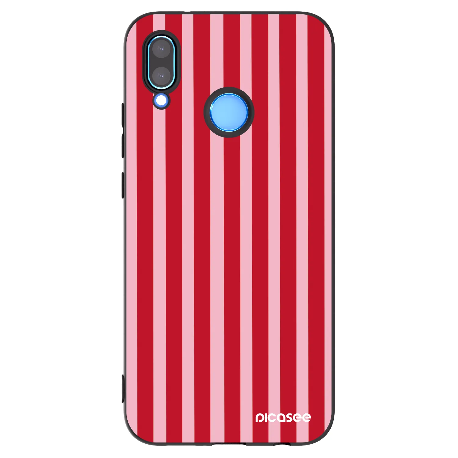 Picasee silikonový černý obal pro Huawei P20 Lite - Lines red