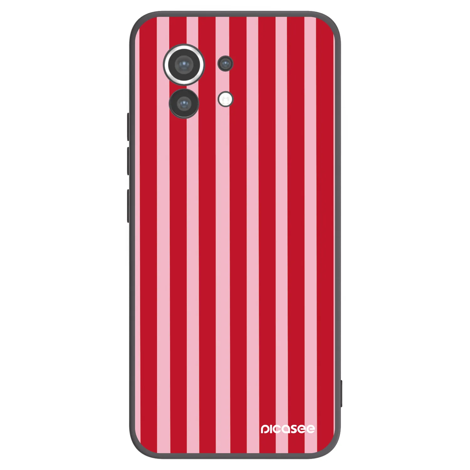 Picasee silikonový černý obal pro Xiaomi Mi 11 - Lines red