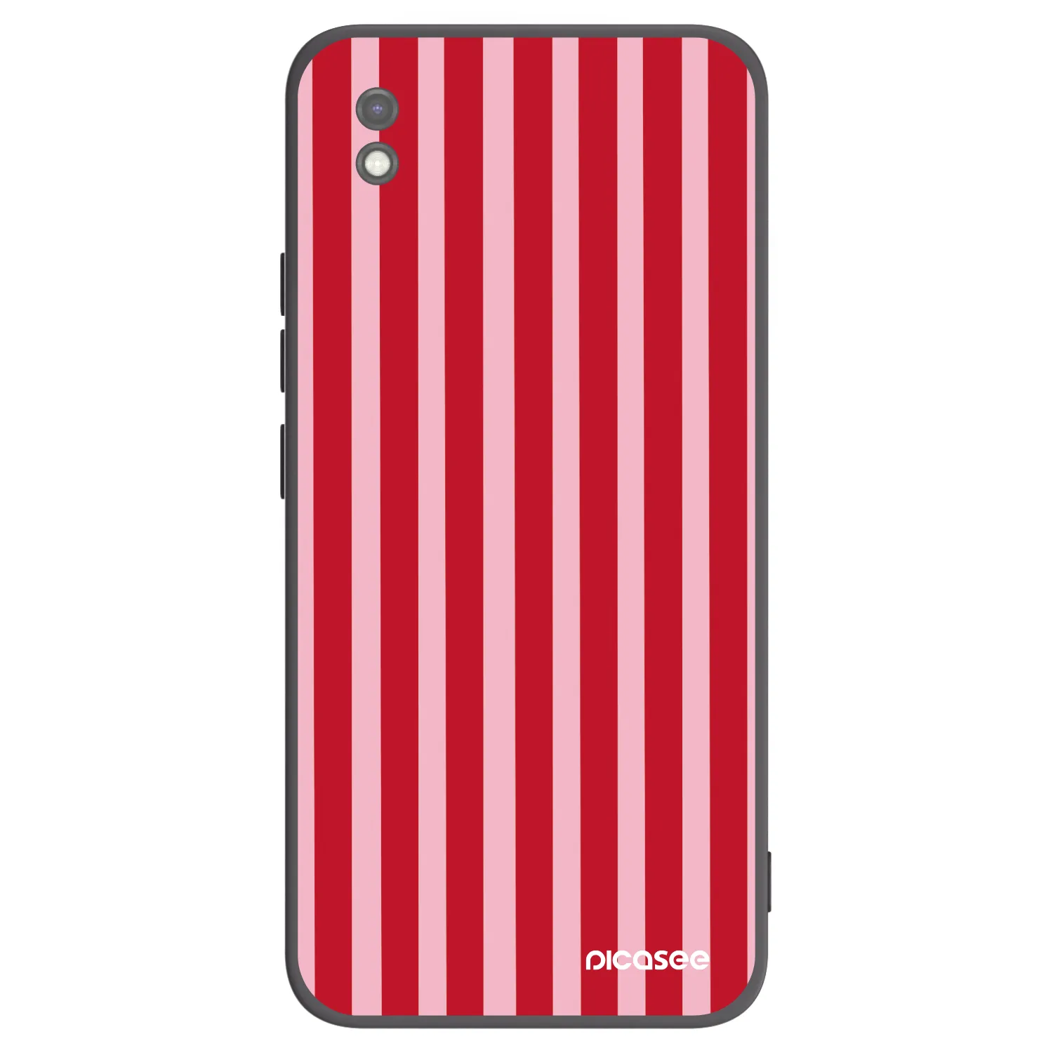 Picasee silikonový černý obal pro Xiaomi Redmi 9AT - Lines red