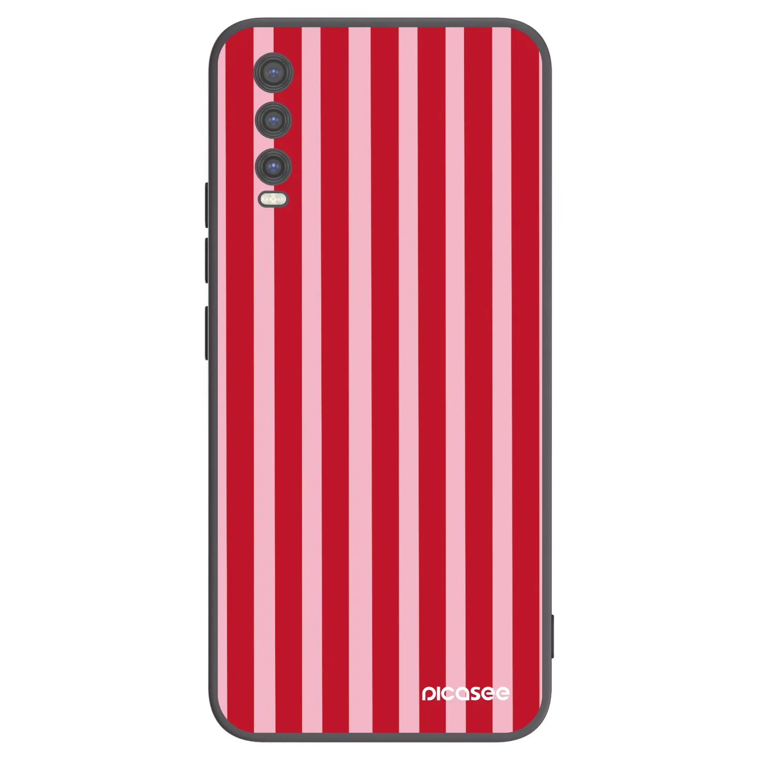 Picasee silikonový černý obal pro Vivo Y20s - Lines red