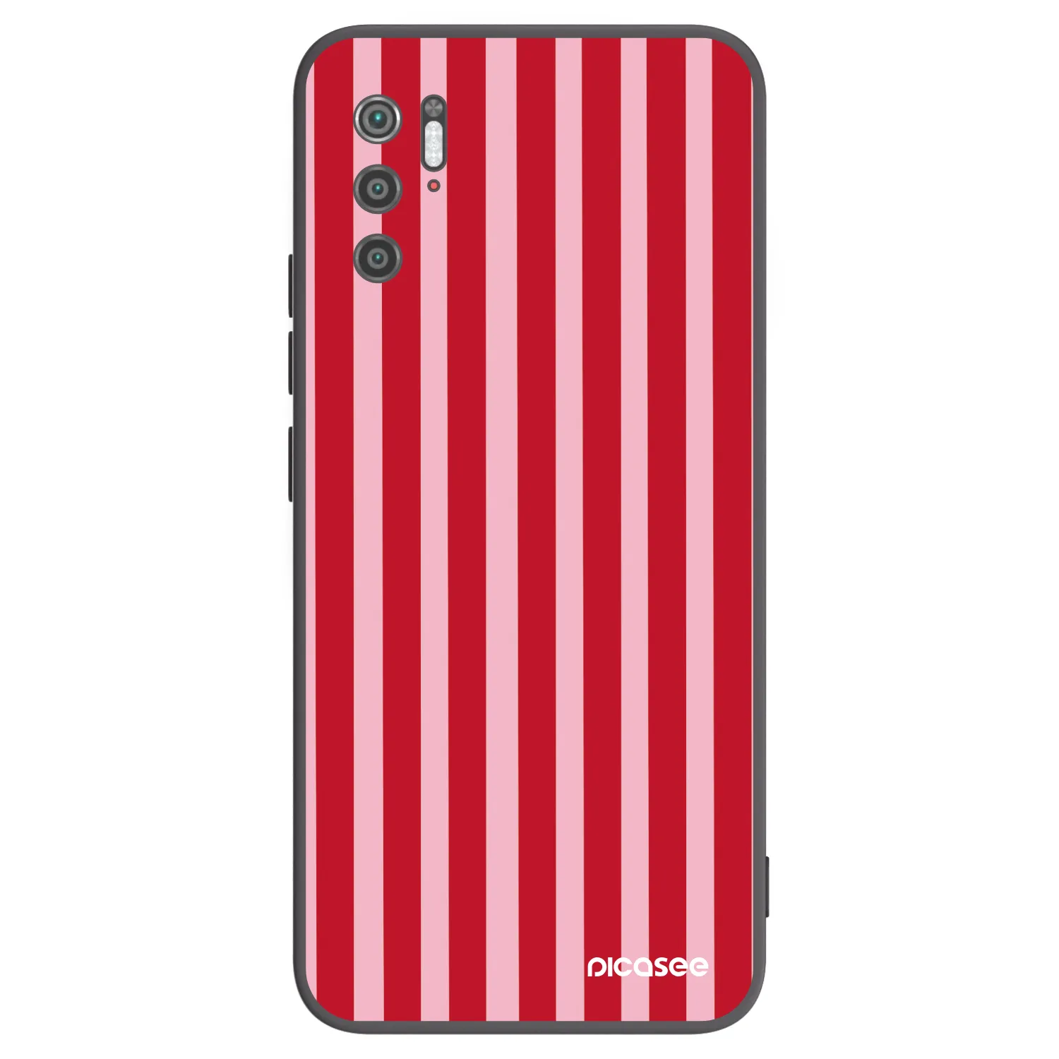 Picasee silikonový černý obal pro Xiaomi Poco M3 Pro 5G - Lines red
