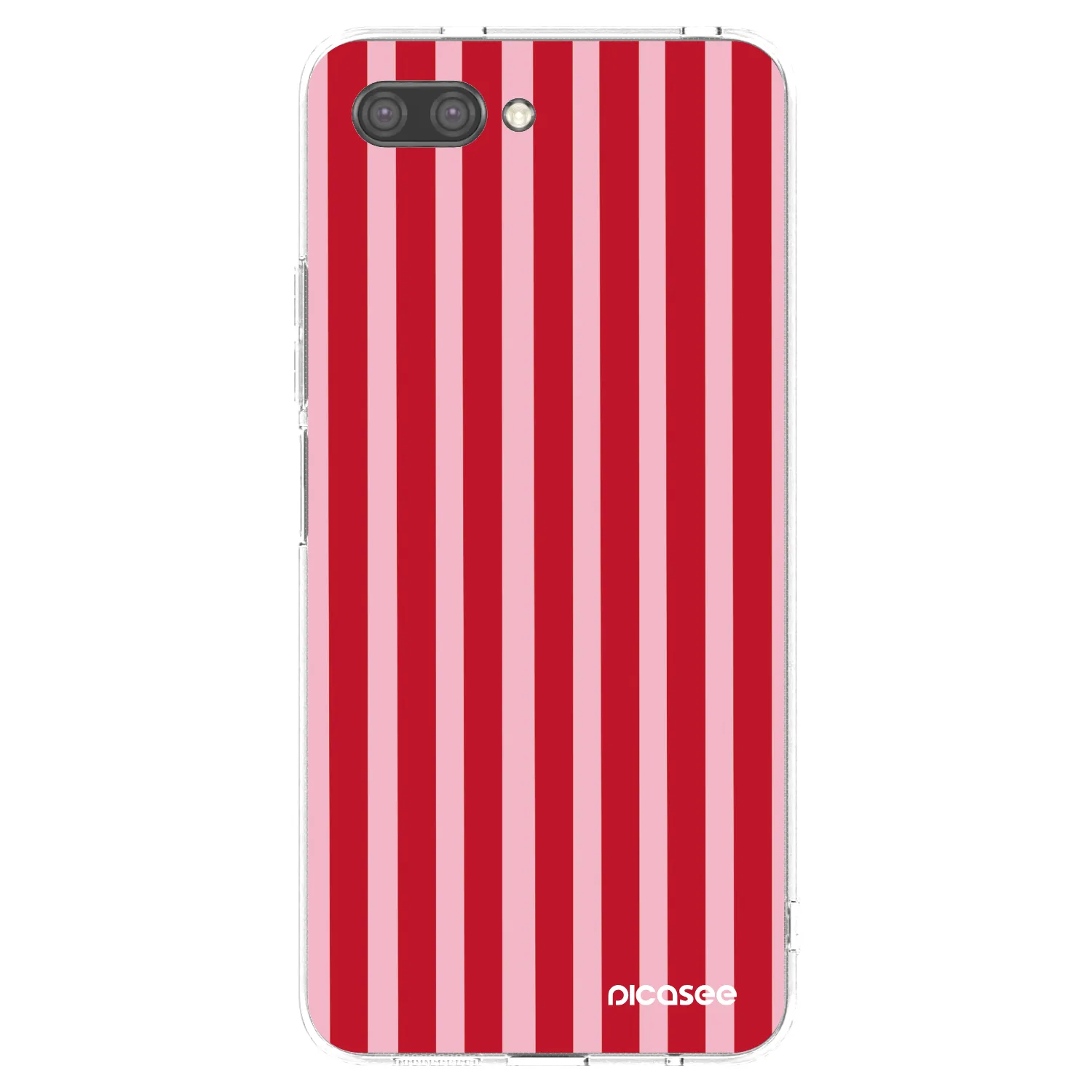 Picasee silikonový průhledný obal pro Honor 10 - Lines red