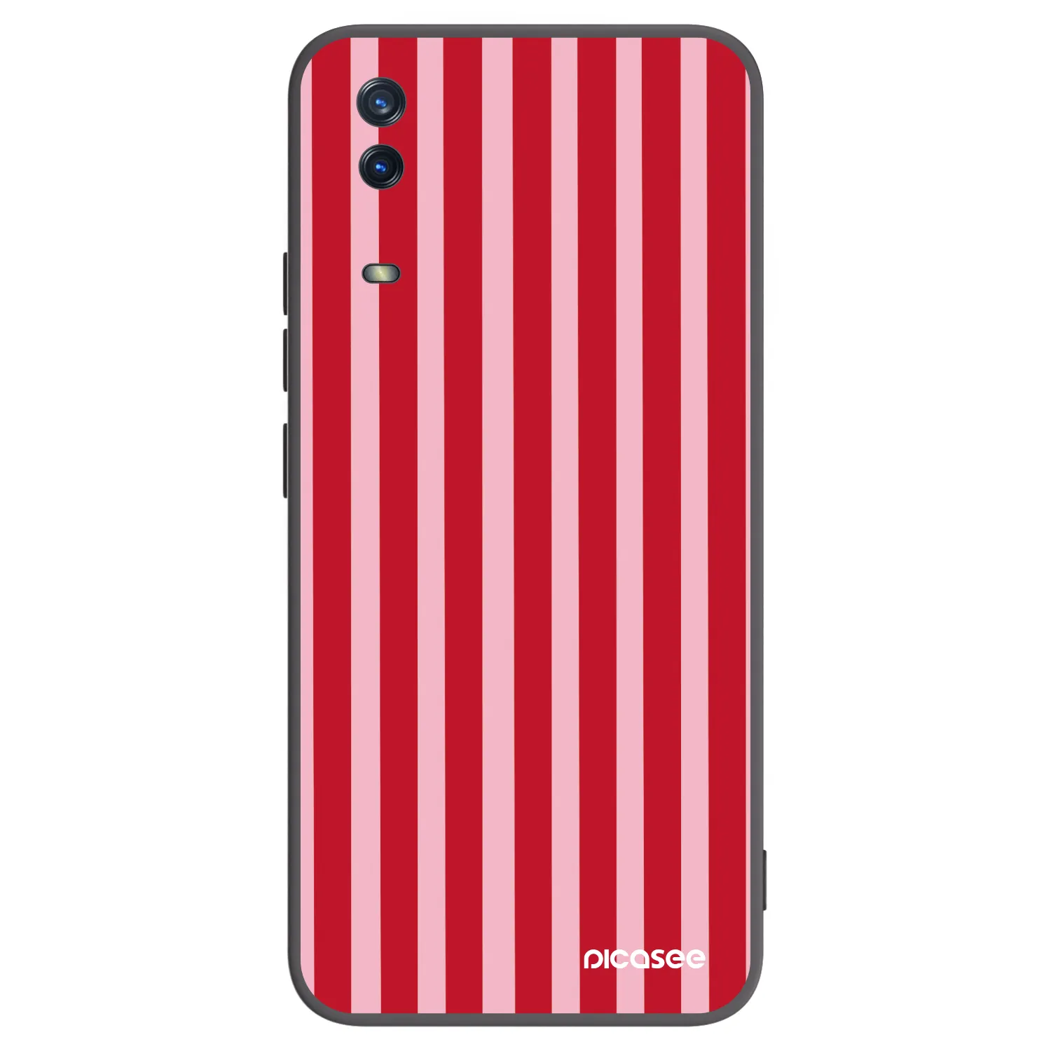 Picasee silikonový černý obal pro Vivo Y11s - Lines red