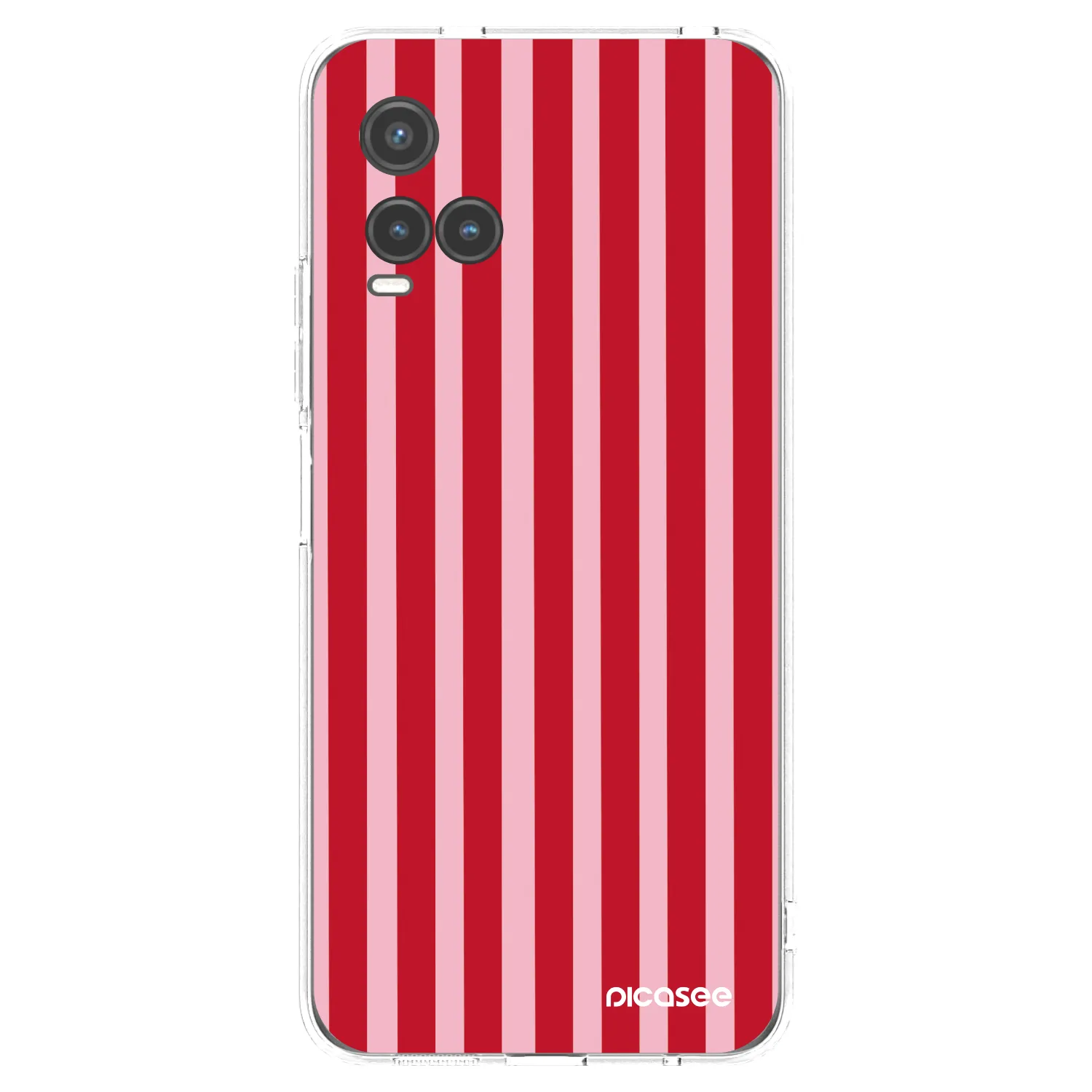 Picasee silikonový průhledný obal pro Vivo Y33s - Lines red