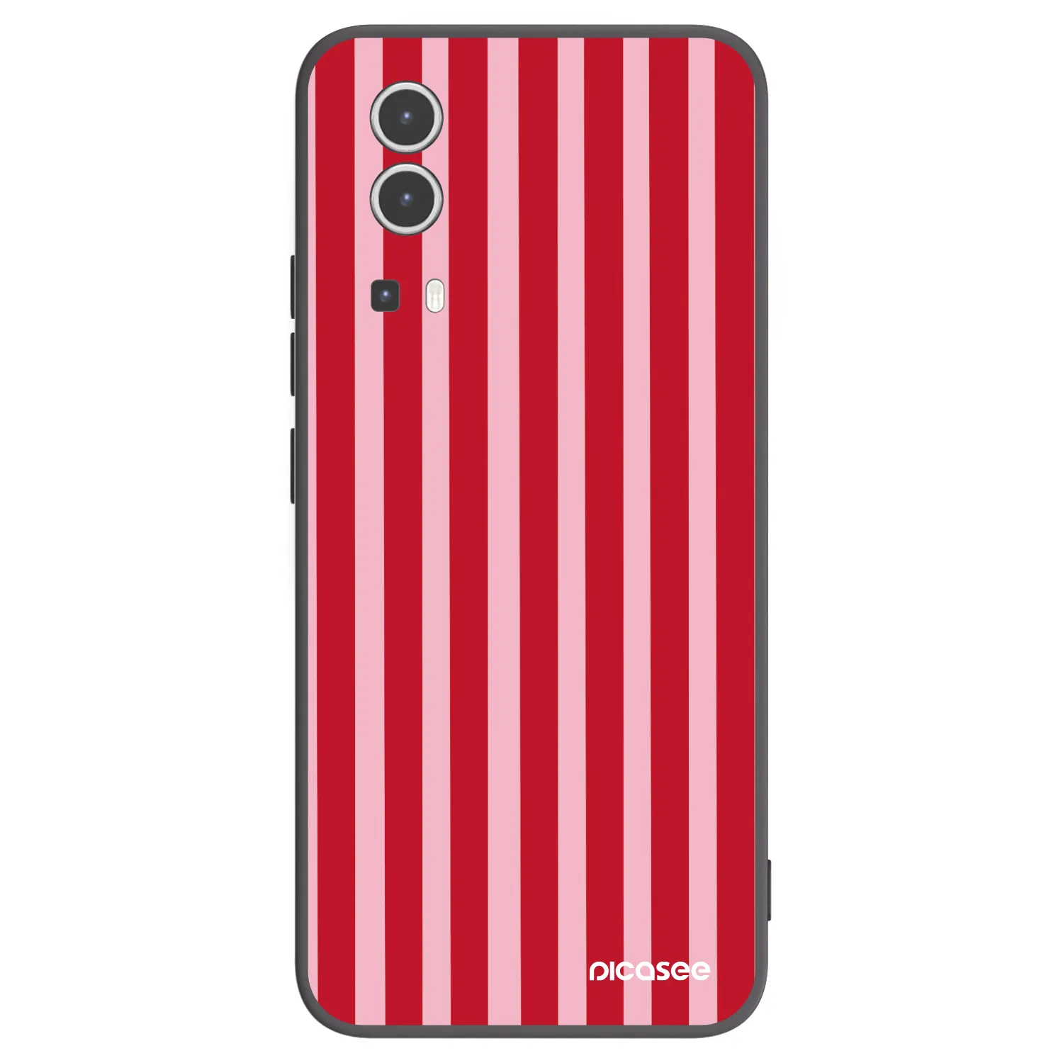 Picasee silikonový černý obal pro Vivo Y72 5G - Lines red