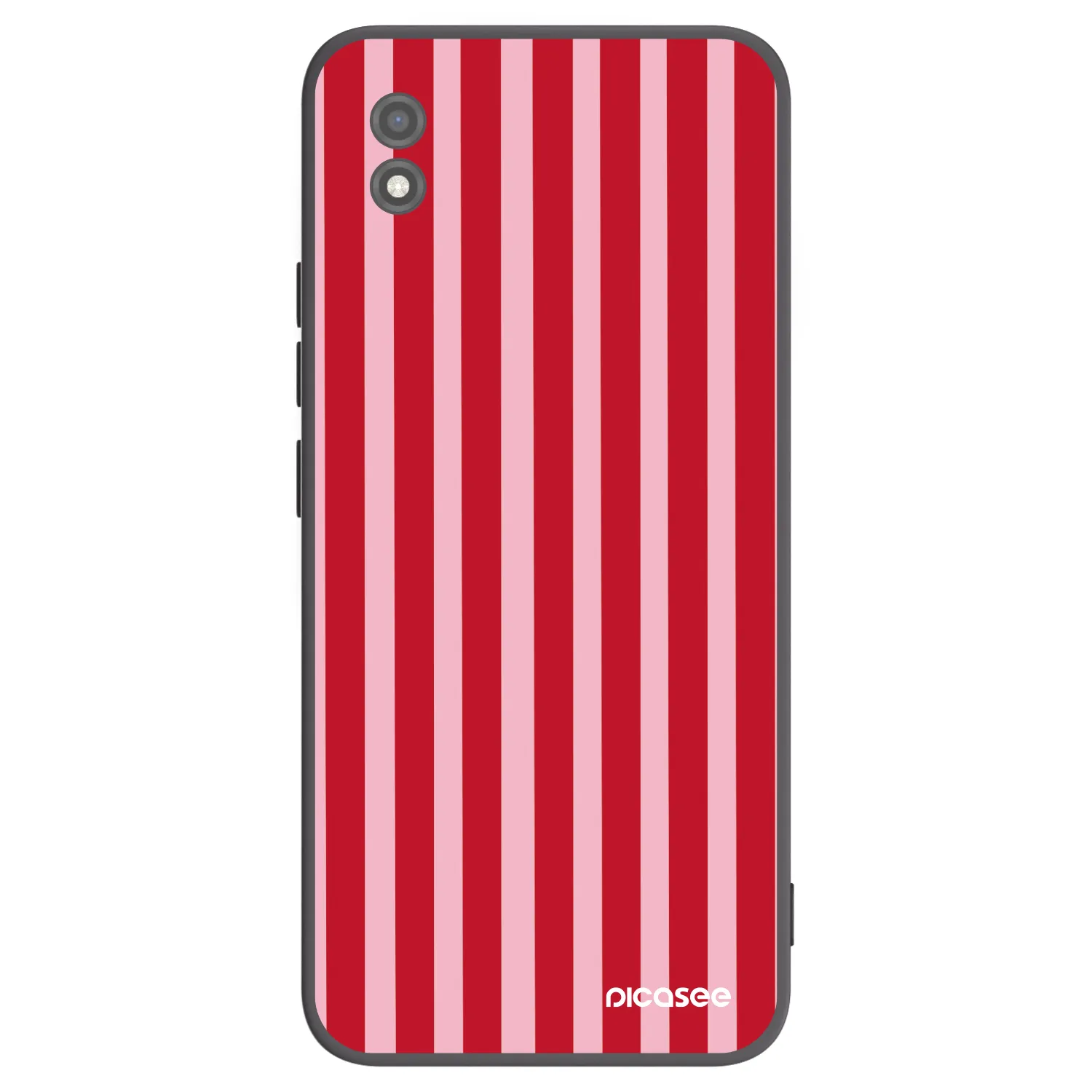 Picasee silikonový černý obal pro Realme C11 (2021) - Lines red