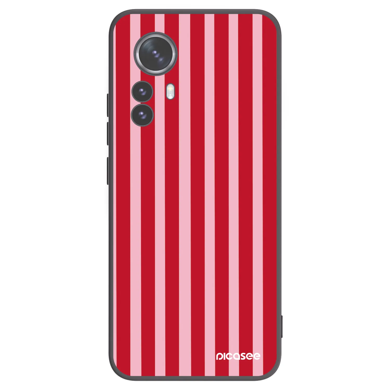 Picasee silikonový černý obal pro Xiaomi 12 Pro - Lines red