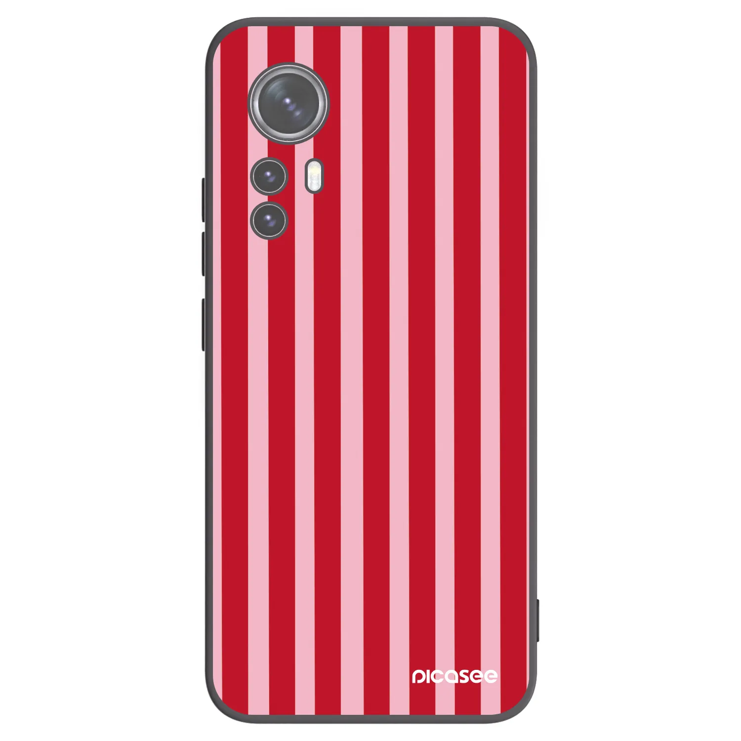 Picasee silikonový černý obal pro Xiaomi 12X - Lines red