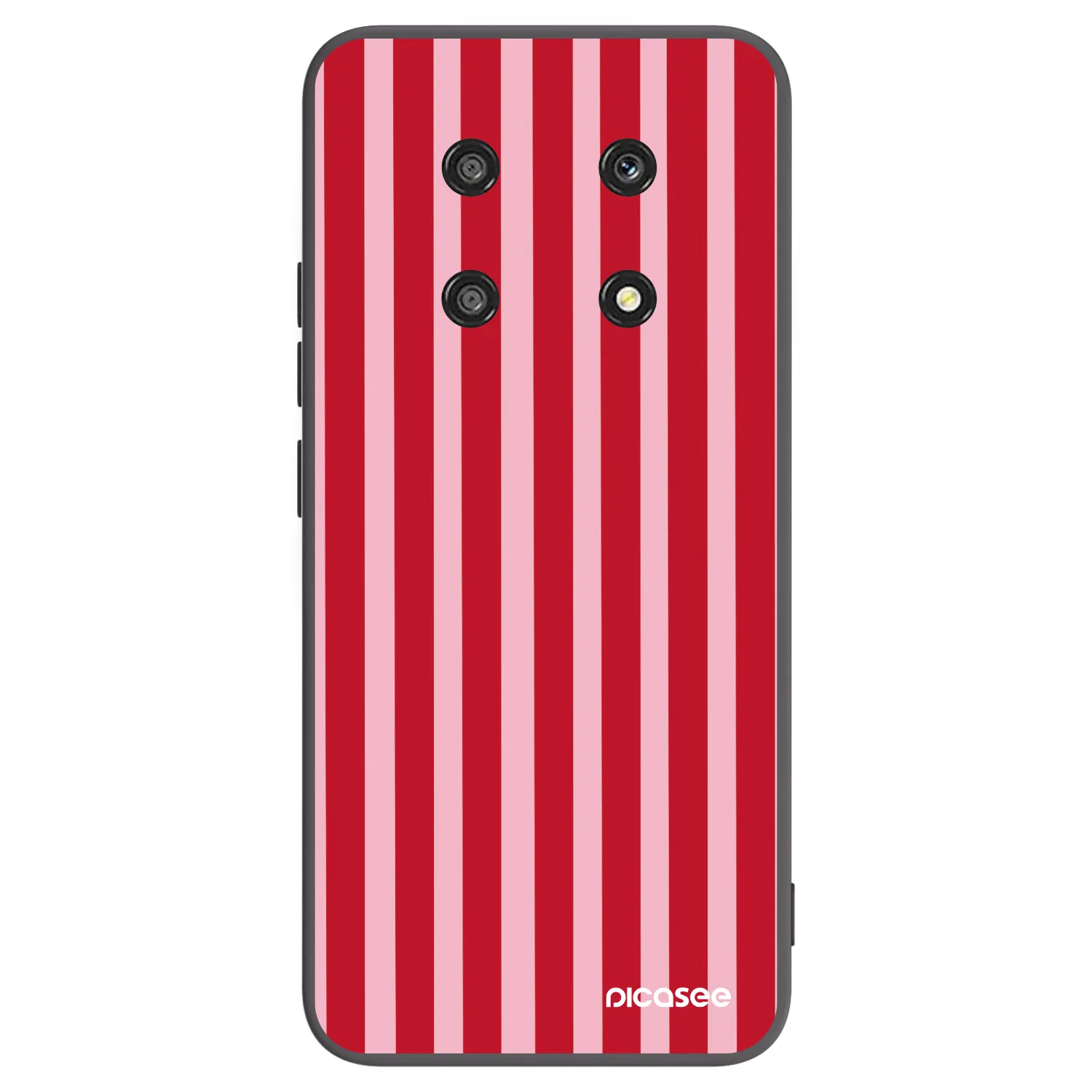Picasee silikonový černý obal pro Honor Magic4 Lite 5G - Lines red
