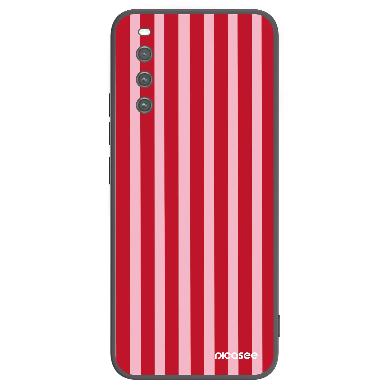 Picasee silikonový černý obal pro Sony Xperia 10 IV 5G - Lines red