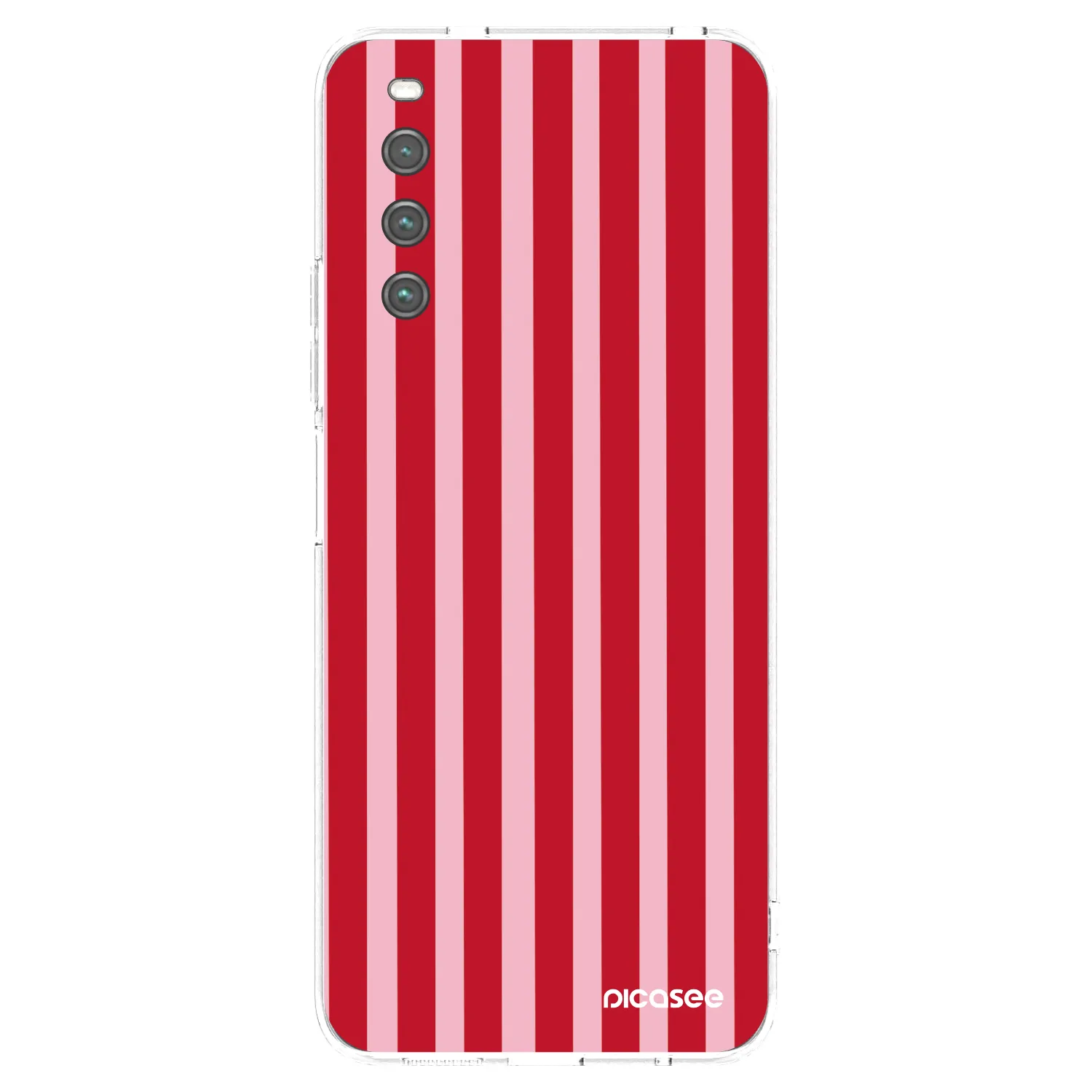 Picasee silikonový průhledný obal pro Sony Xperia 10 IV 5G - Lines red