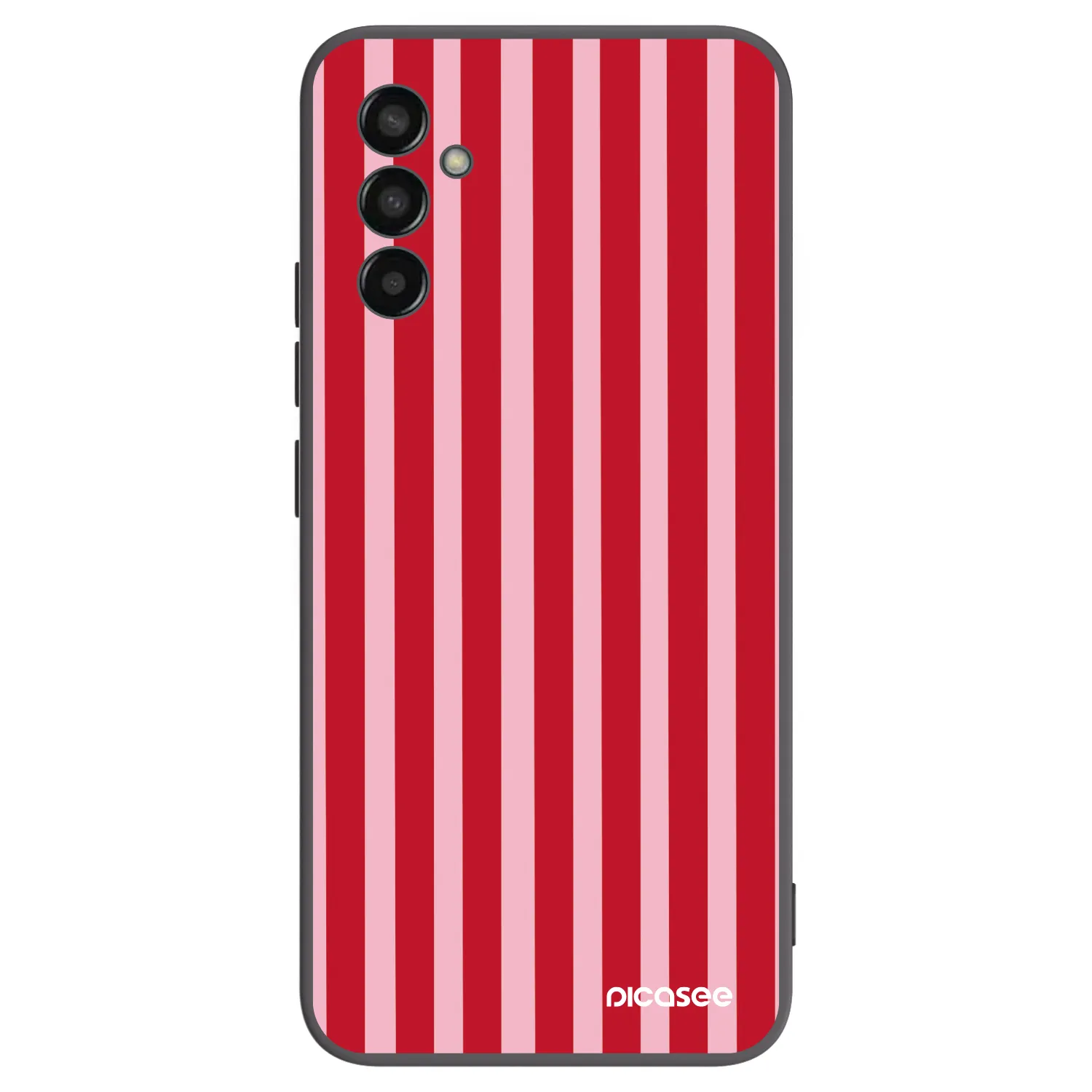 Picasee silikonový černý obal pro Samsung Galaxy M13 M135F - Lines red