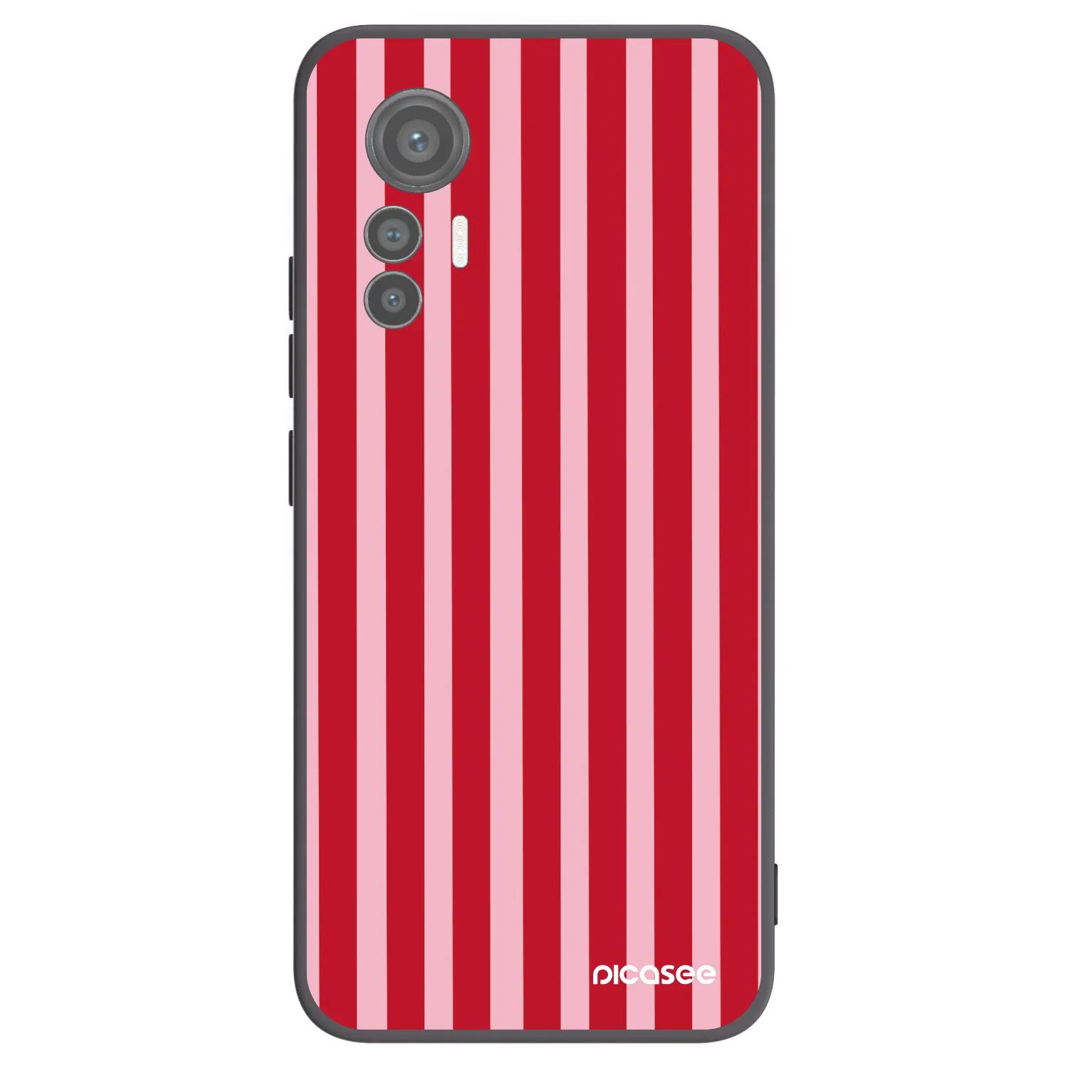 Picasee silikonový černý obal pro Xiaomi 12 Lite - Lines red