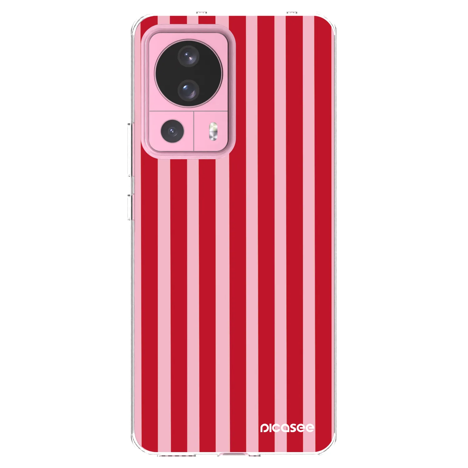 Picasee silikonový průhledný obal pro Xiaomi 13 Lite - Lines red