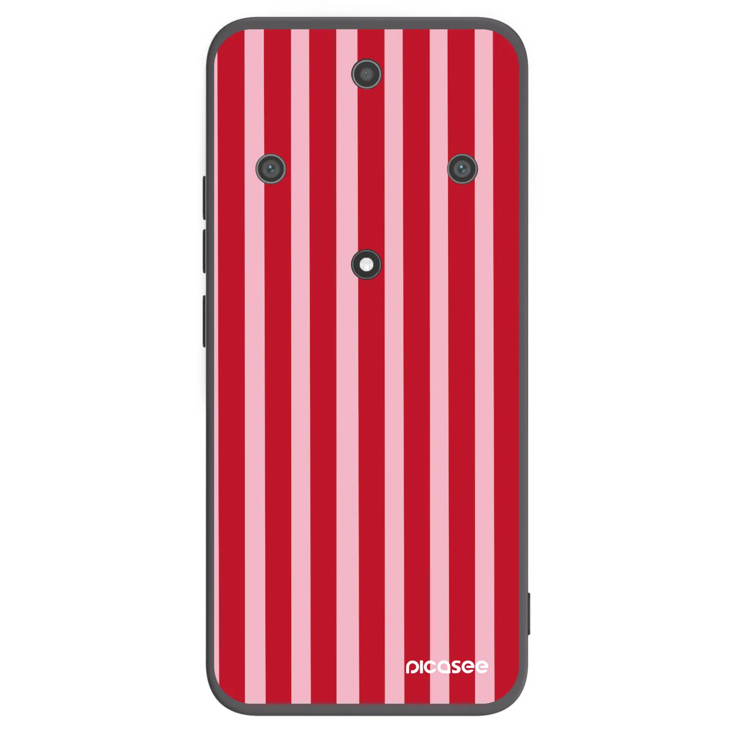 Picasee silikonový černý obal pro Honor Magic5 Lite 5G - Lines red