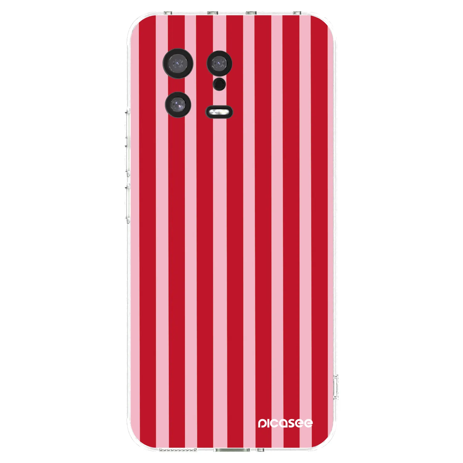 Picasee silikonový průhledný obal pro Xiaomi 13 - Lines red