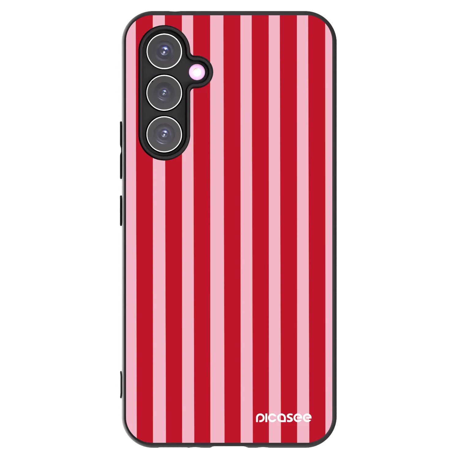 Picasee silikonový černý obal pro Samsung Galaxy A54 5G A546B - Lines red