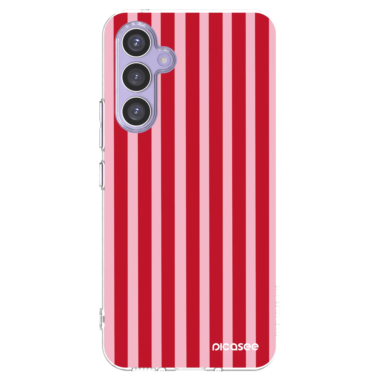 Picasee silikonový průhledný obal pro Samsung Galaxy A54 5G A546B - Lines red