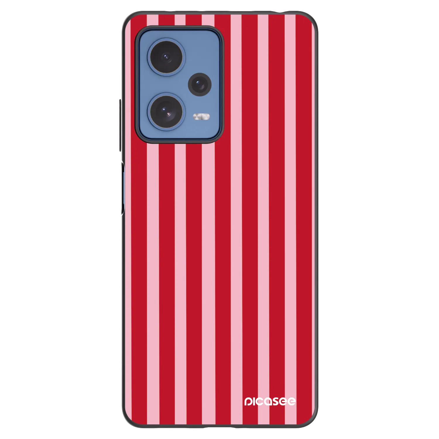 Picasee silikonový černý obal pro Xiaomi Redmi Note 12 Pro 5G - Lines red