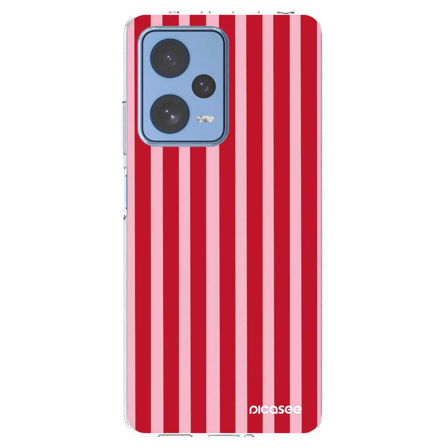 Picasee silikonový průhledný obal pro Xiaomi Redmi Note 12 Pro 5G - Lines red