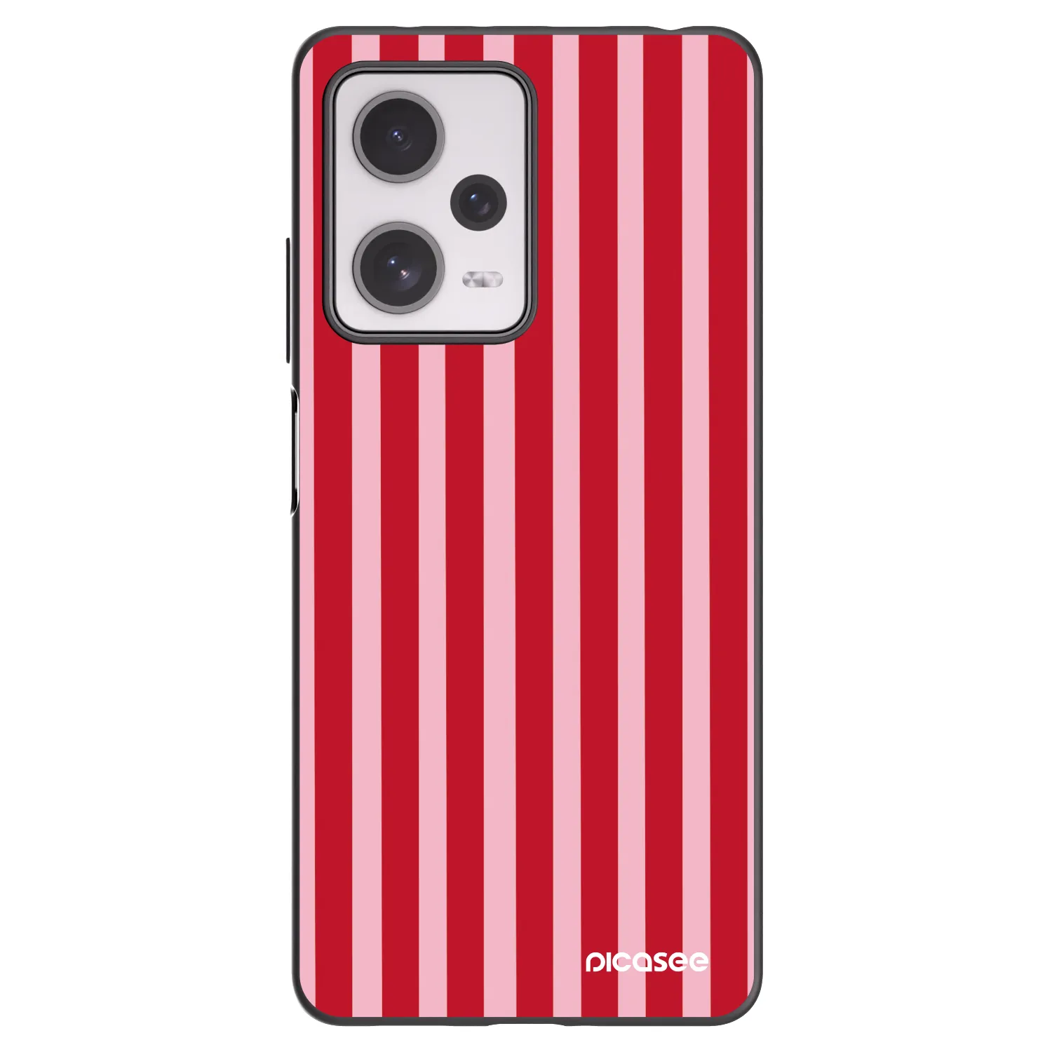 Picasee silikonový černý obal pro Xiaomi Redmi Note 12 Pro+ 5G - Lines red