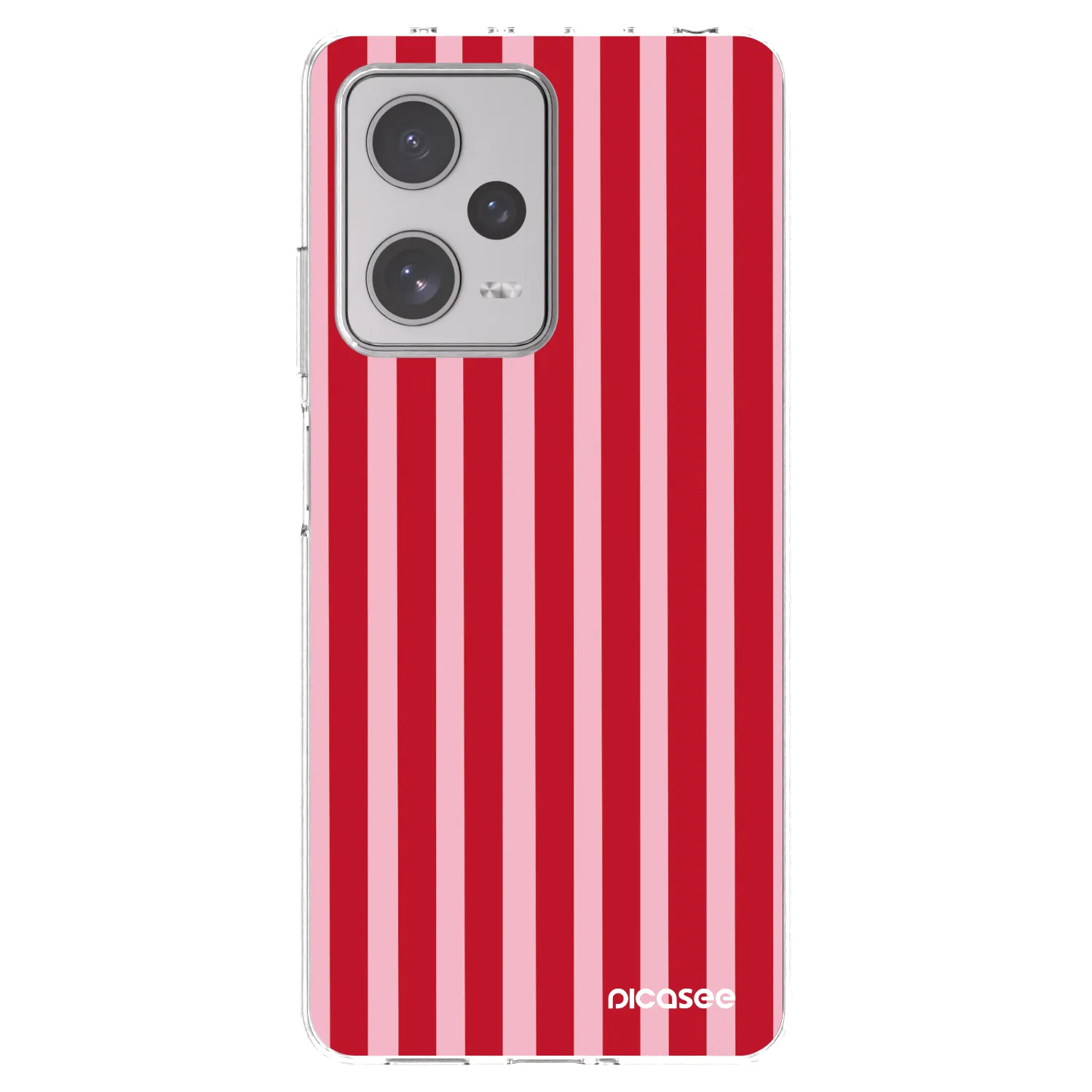 Picasee silikonový průhledný obal pro Xiaomi Redmi Note 12 Pro+ 5G - Lines red