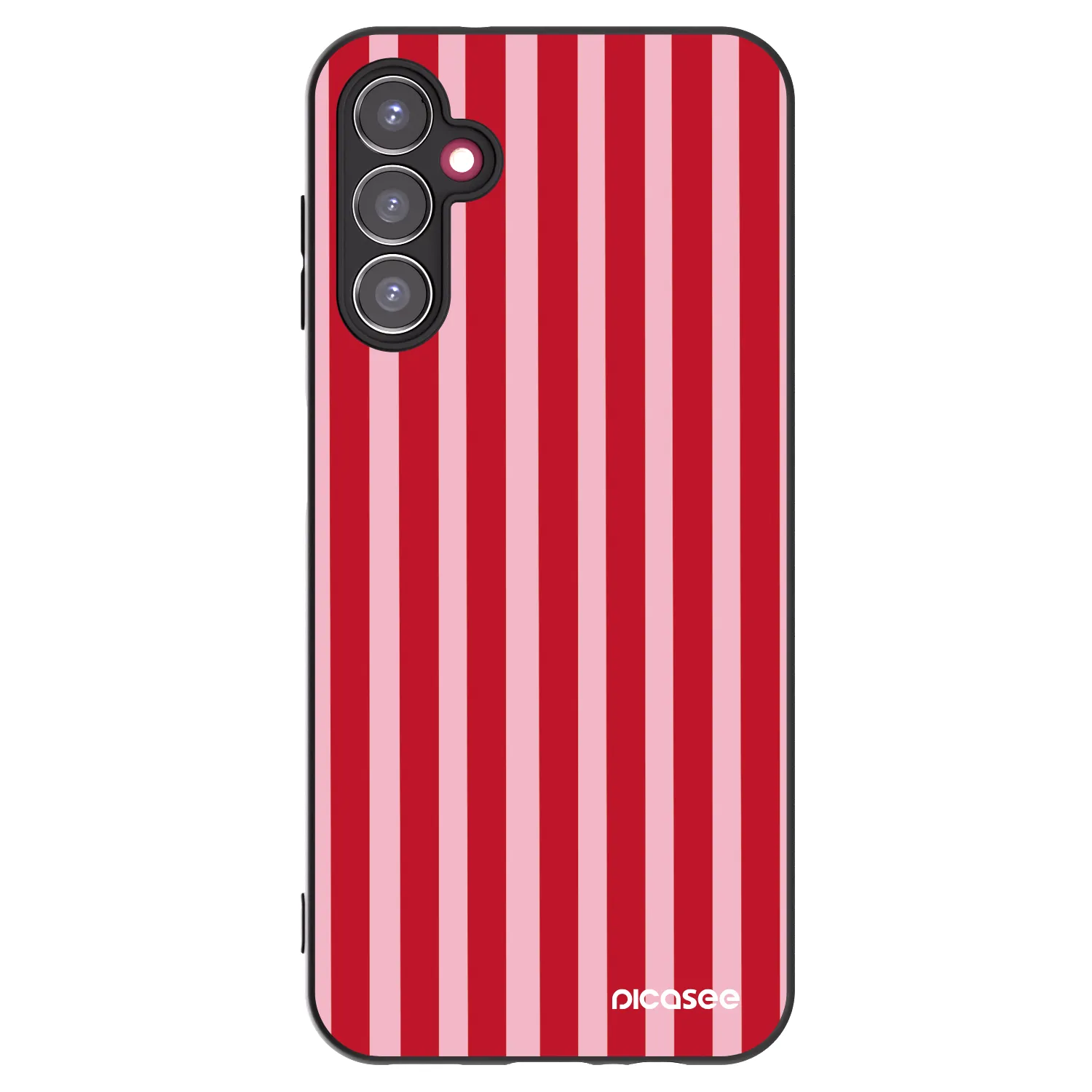 Picasee silikonový černý obal pro Samsung Galaxy A14 5G A146P - Lines red