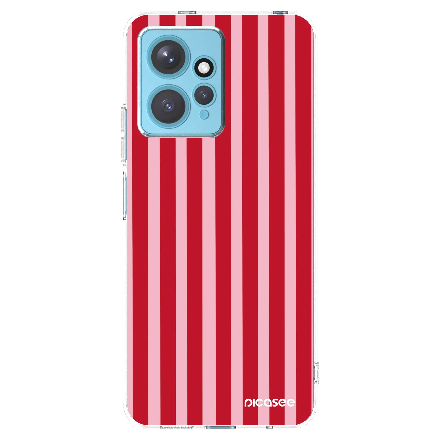 Picasee silikonový průhledný obal pro Xiaomi Redmi Note 12 4G - Lines red