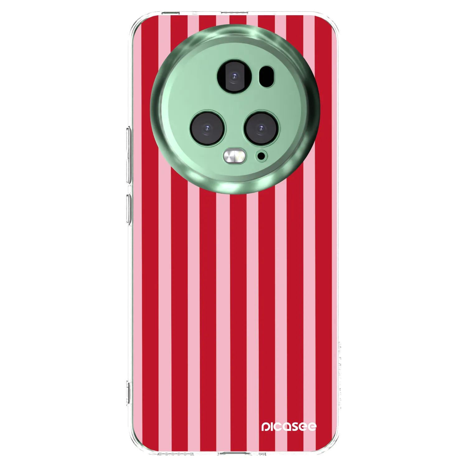 Picasee silikonový průhledný obal pro Honor Magic5 Pro - Lines red