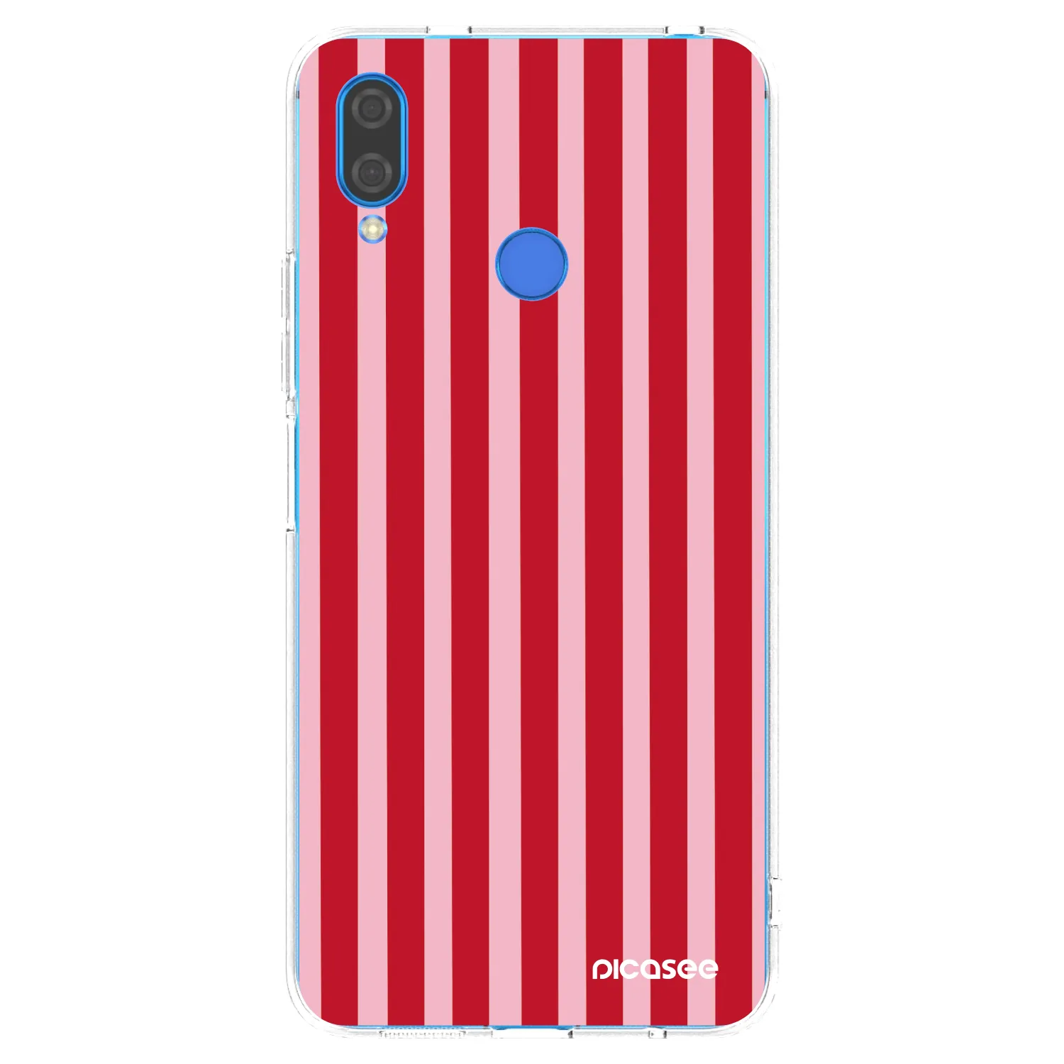 Picasee silikonový průhledný obal pro Huawei Nova 3i - Lines red