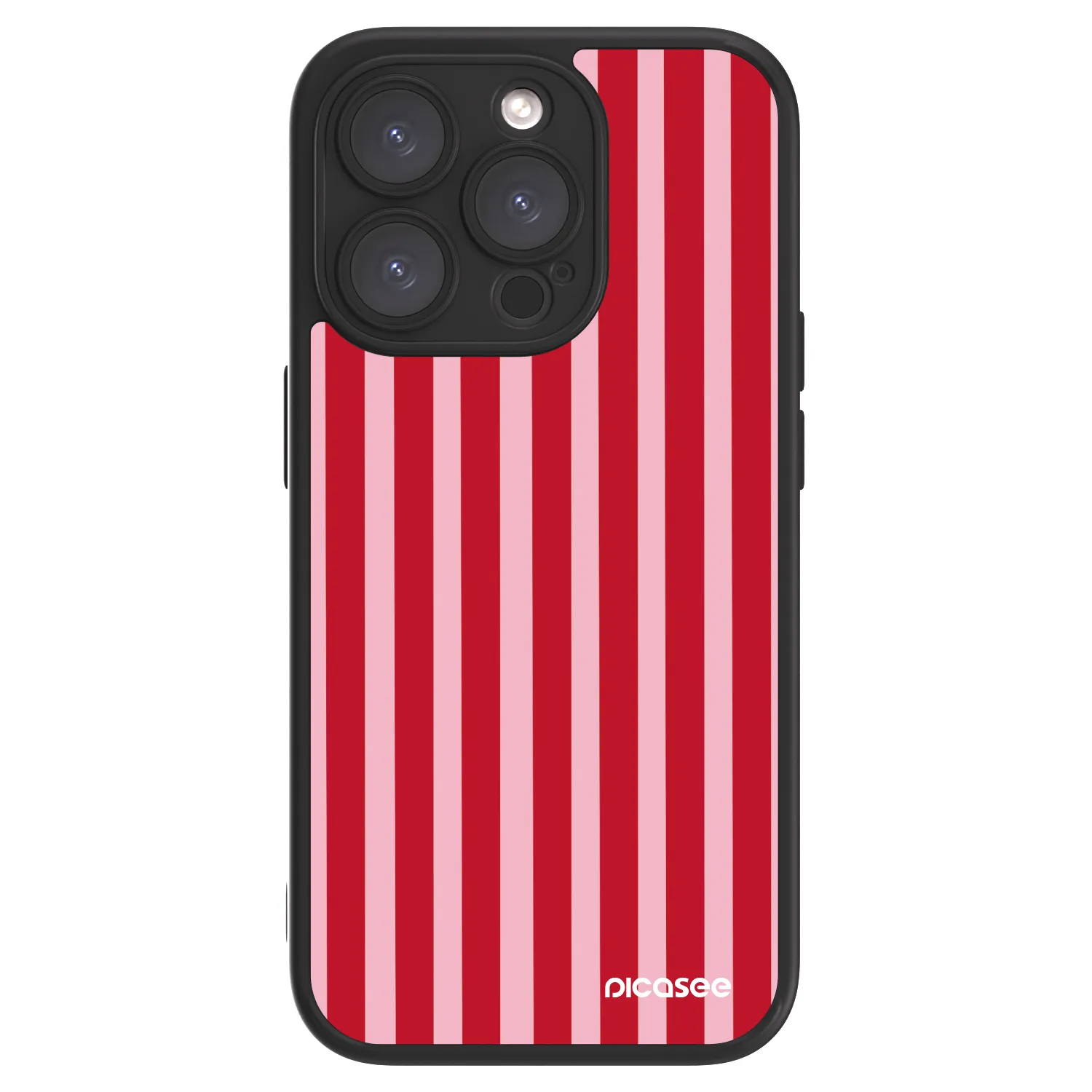 Picasee ULTIMATE CASE MagSafe pro Apple iPhone 15 Pro - Lines red
